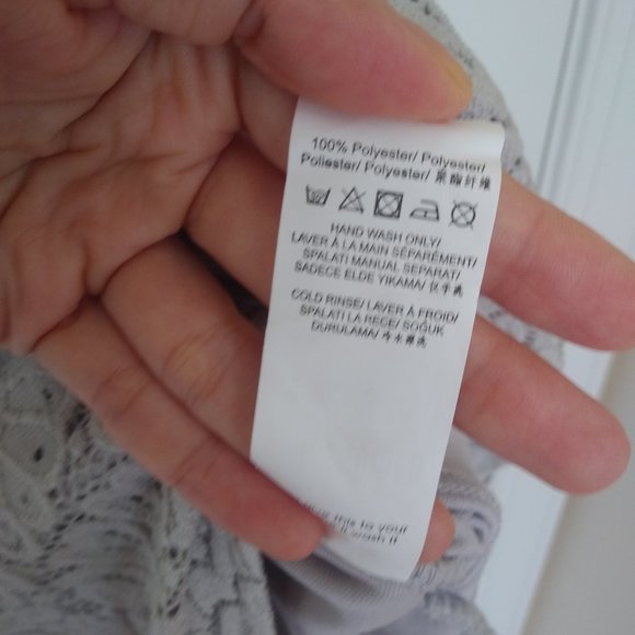 MISSGUIDED Asymmetric Lace Bardot Dress XS - Picture 5 of 8